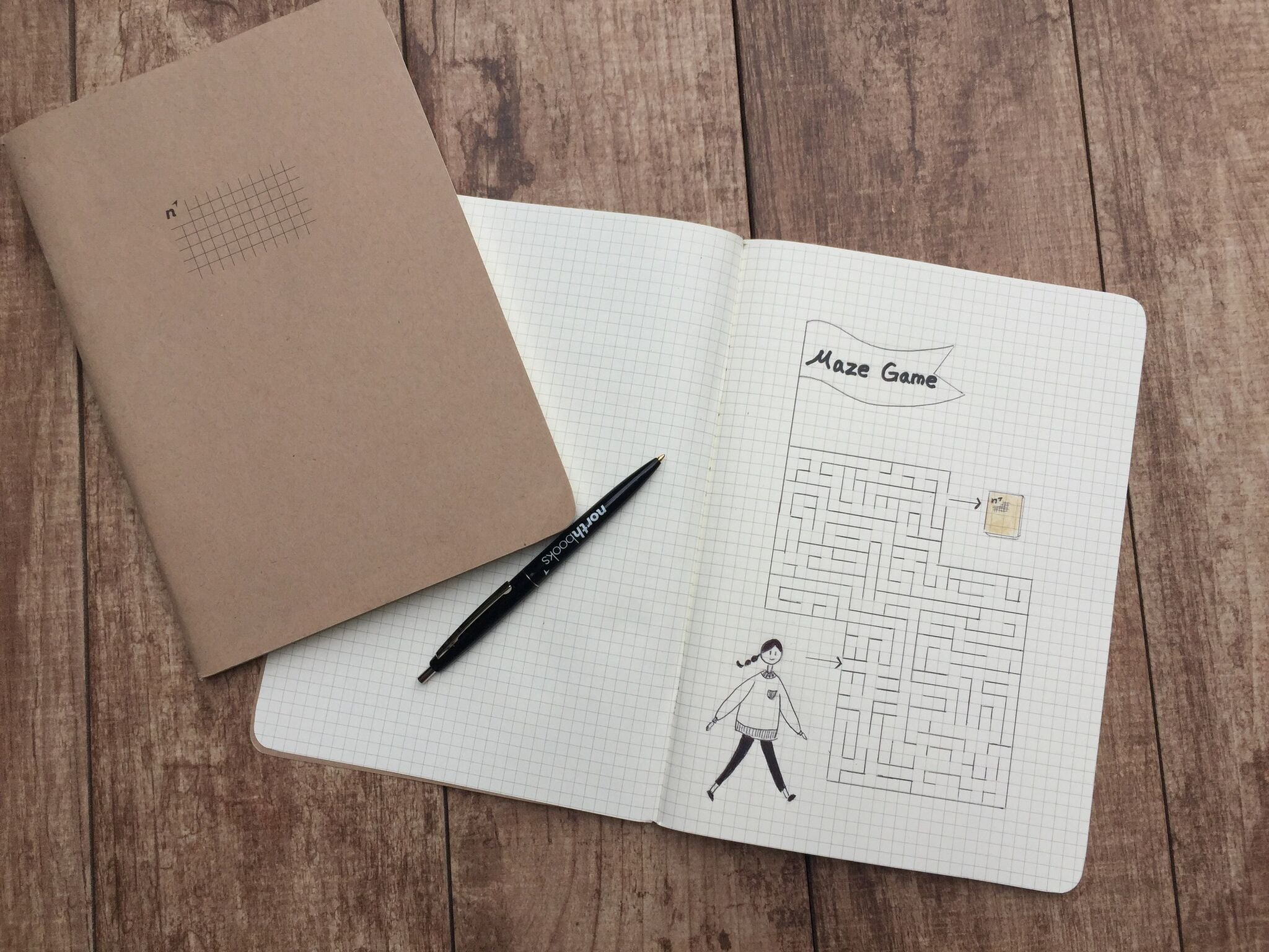 Graph Paper Notebooks | 3 Journals Grid/Gridded Pages of Squares | Premium 7x10 Large Sheets | Made in USA