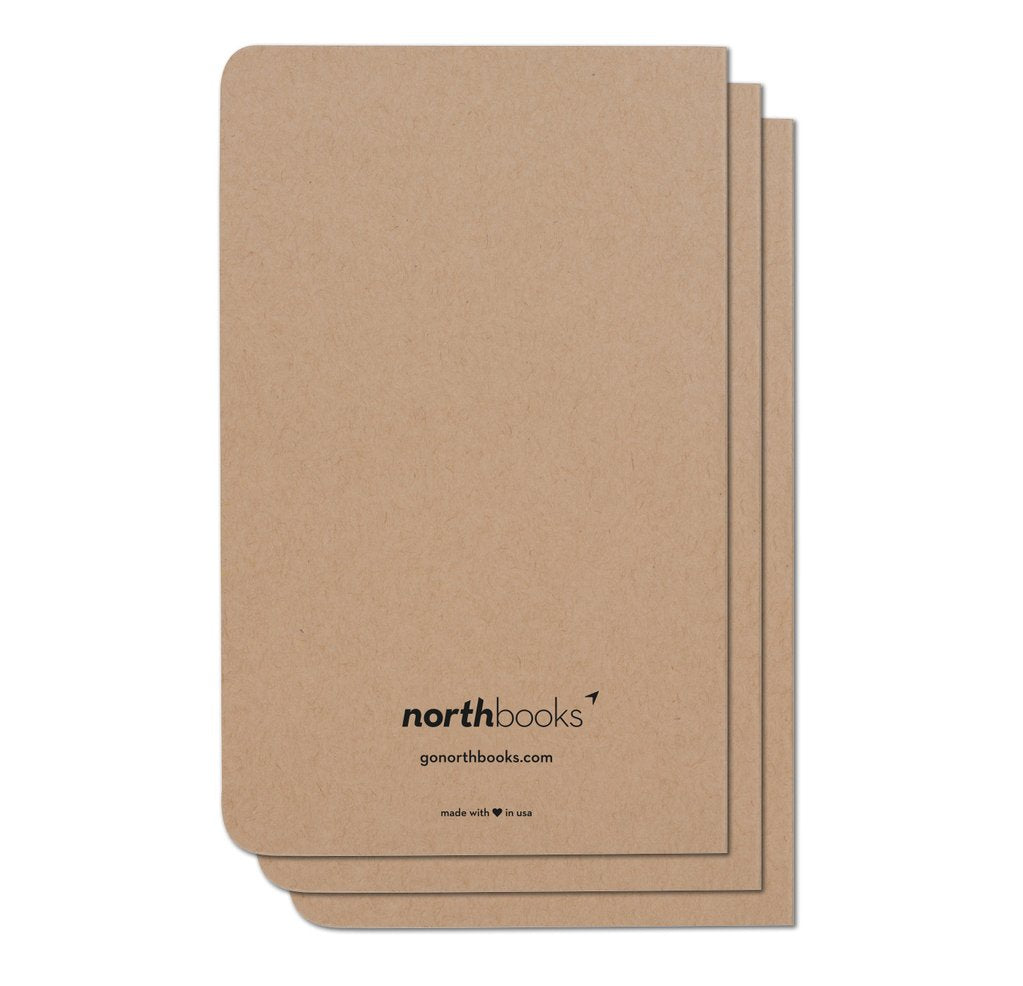Squares 3 Pack of 5x8 Notebooks, 96 Pages
